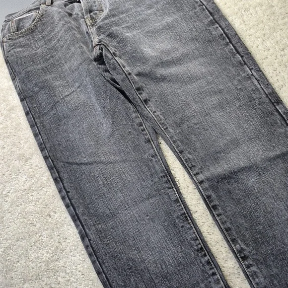 Taylor Stitch Selvedge Jeans Mens 30/34 Faded Black Slim Straight 80s Rock Punk